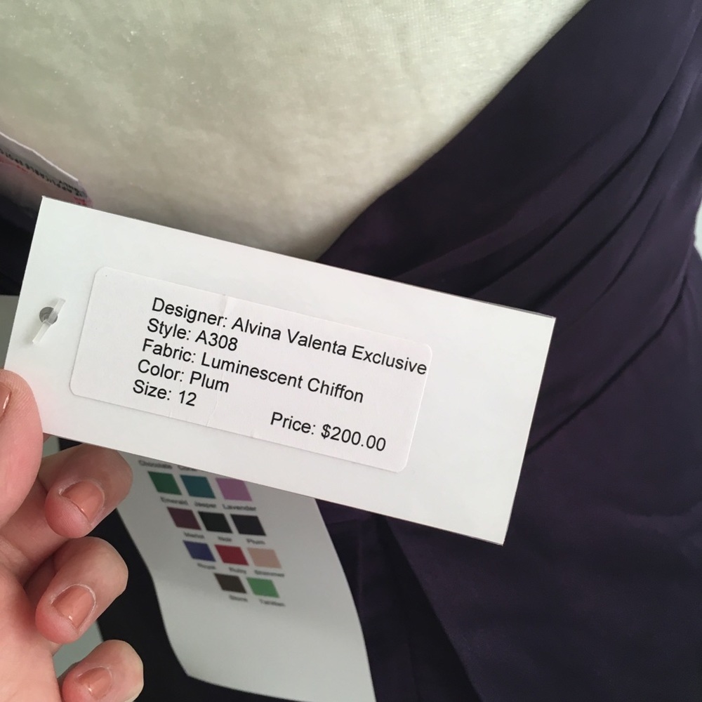 Alvina Valenta Plum Cocktail Dress - Picture 6 of 7